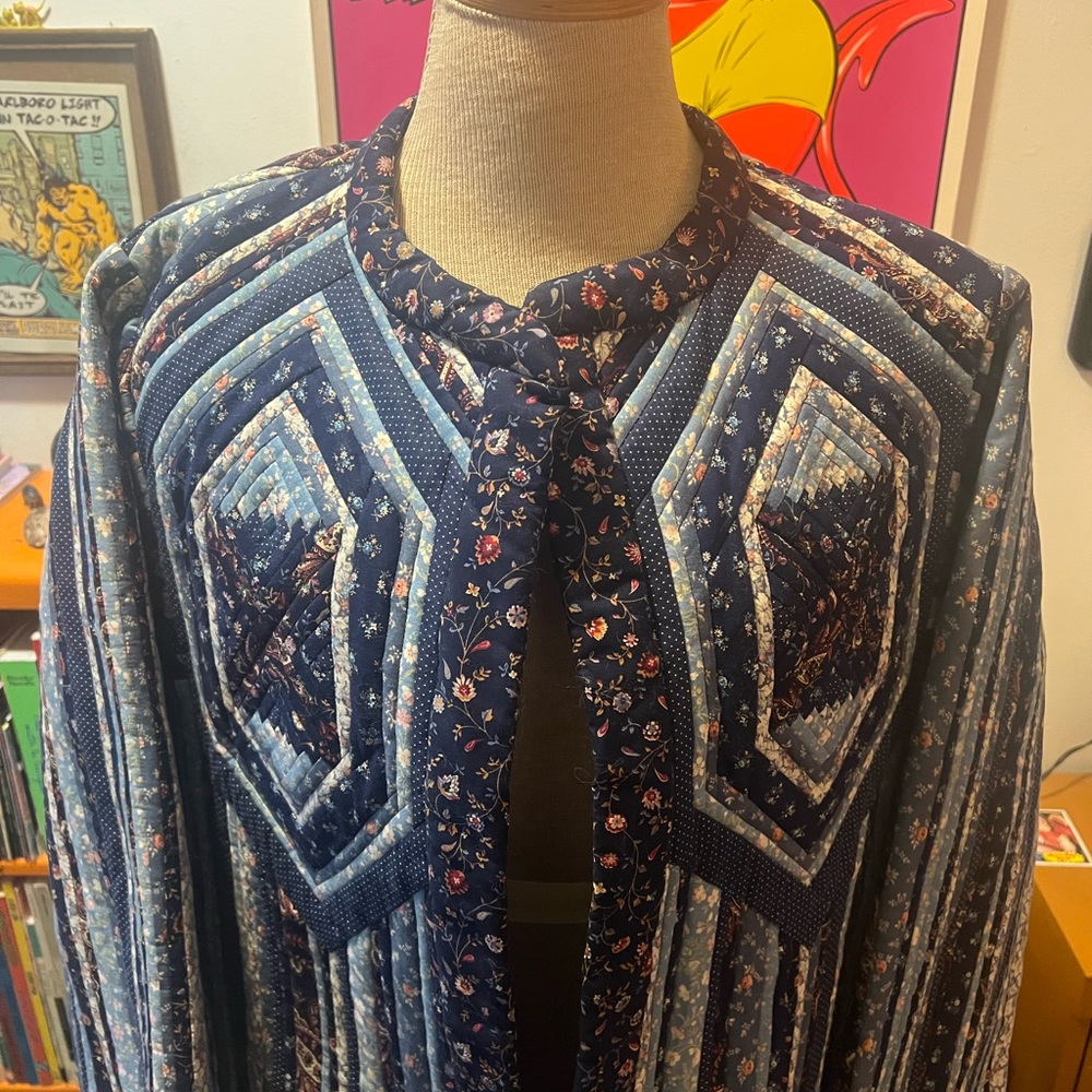 Blue Quilted Jacket - image 2